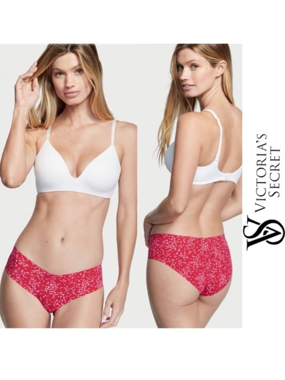 Victoria’s Secret | Sexy Illusions Hearts No Show Hiphugger Panties | Size Large